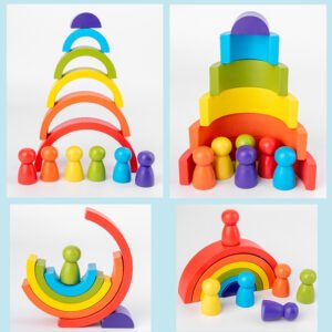 Rainbow arched building blocks